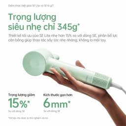[Livestream] Máy Sấy Tóc Ion Âm Laifen SE Lite, Động Cơ Tốc Độ Cao, Kiểm Soát Nhiệt Thông Minh, Bảo Hành 12 tháng 4