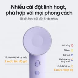 [Livestream] Máy Sấy Tóc Ion Âm Laifen SE 2 Chính Hãng, Sấy Nhanh, Giảm Tóc Xù Rối, Kiểm Soát Nhiệt 5