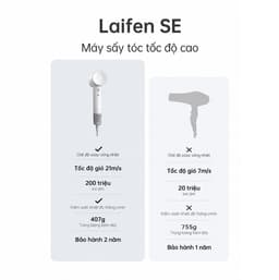 [Livestream] Máy Sấy Tóc Laifen SE Chính Hãng, Sấy Tóc Nhanh, Giảm Tĩnh Điện, Kiểm Soát Nhiệt Thông Minh 9