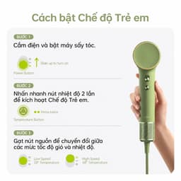 [Livestream] Máy Sấy Tóc Laifen Mini Siêu Nhỏ Gọn 299g, Sấy Nhanh, Kiểm Soát Nhiệt, Bảo Hành 24 Tháng 5