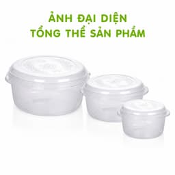 Âu Nhựa Đựng Cơm Canh Có Nắp Việt Nhật 6402 Chất Liệu Nhựa PP Trong Suốt Đa Năng GD403 2