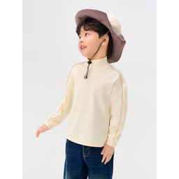 Áo Phông Giữ Nhiệt Kid Yody Form Relax Cổ Cao Giữ Ấm Co Giãn KCLT26F003 1