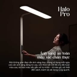 Kyvian Đèn Sàn Làm Việc Bảo Vệ Mắt Halo Pro 60W 3986 Lumen CRI 98 Đèn Cây Đứng 2 Vùng Ánh Sáng Độc Lập by Velix 6
