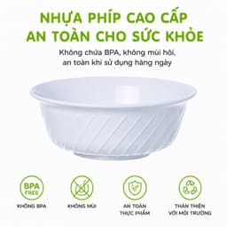 Bát Xoắn Nhựa Phíp Đựng Cơm Canh Việt Nhật 6863 Nhựa ABS Nguyên Sinh Cao Cấp Bền Đẹp Khó Vỡ GD401 8