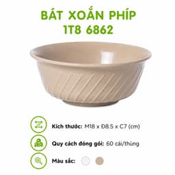 Bát Xoắn Nhựa Phíp Đựng Cơm Canh Việt Nhật 6863 Nhựa ABS Nguyên Sinh Cao Cấp Bền Đẹp Khó Vỡ GD401 3
