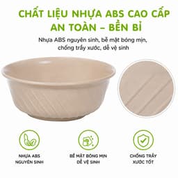 Bát Xoắn Nhựa Phíp Đựng Cơm Canh Việt Nhật 6863 Nhựa ABS Nguyên Sinh Cao Cấp Bền Đẹp Khó Vỡ GD401 5