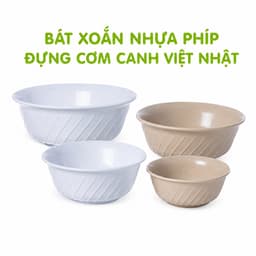 Bát Xoắn Nhựa Phíp Đựng Cơm Canh Việt Nhật 6863 Nhựa ABS Nguyên Sinh Cao Cấp Bền Đẹp Khó Vỡ GD401 9