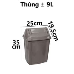 Thùng Rác Nhựa Việt Nhật Nắp Lật 5318, Sọt Rác Mini Để Phòng Ngủ Bàn Làm Việc Nhà Vệ Sinh - TADAHOME 9