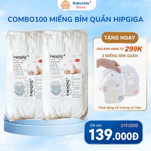 [Combo 50/100 Miếng] Bỉm Quần Trẻ Em Form Xuông Tiêu Chuẩn Nhật Bản Nâng Cấp Thấm Hút Tốt Đủ Size S/M/L/XL/XXL/XXXL