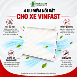 Màng Lọc Gió Điều Hòa VinFast VF8 VF9 Mã BIN30036071 Lọc Cabin Vinfast Thay Thế 6
