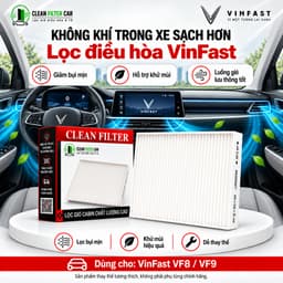 Màng Lọc Gió Điều Hòa VinFast VF8 VF9 Mã BIN30036071 Lọc Cabin Vinfast Thay Thế 9