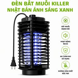 Đèn Bắt Muỗi Killer Nhật Bản Ánh Sáng Xanh UV Diệt Muỗi Côn Trùng Hiệu Quả Tiết Kiệm Điện GD391 2