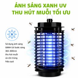 Đèn Bắt Muỗi Killer Nhật Bản Ánh Sáng Xanh UV Diệt Muỗi Côn Trùng Hiệu Quả Tiết Kiệm Điện GD391 3