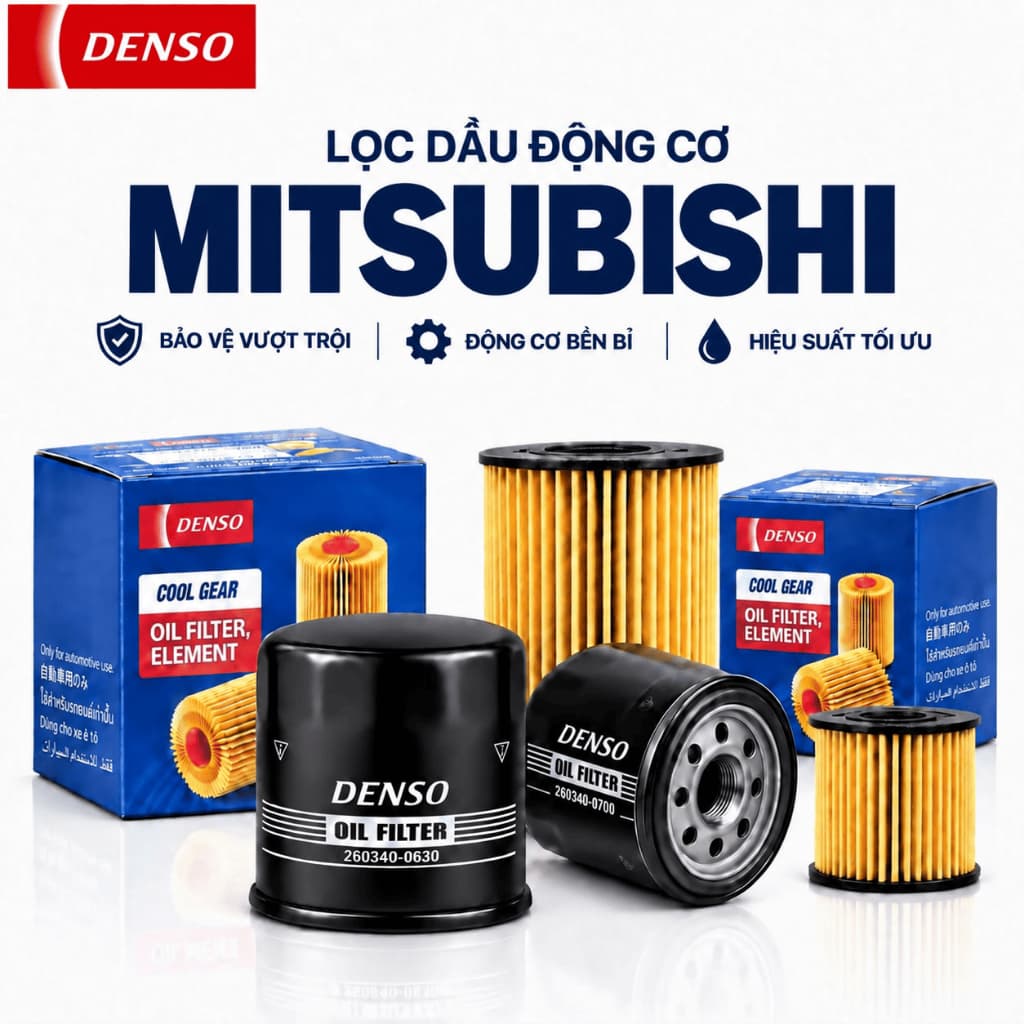 [HOẢ TỐC] Lọc Dầu Động Cơ Xe MITSUBISHI hàng DENSO Chính Hãng – Lọc Nhớt Ô Tô Cho Nhiều Dòng Xe