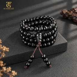 Vòng dây xâu - dây xâu vòng màu nâu | Tú Vòng Gỗ 6