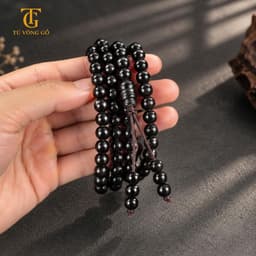 Vòng dây xâu - dây xâu vòng màu nâu | Tú Vòng Gỗ 5