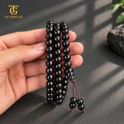 Vòng dây xâu - dây xâu vòng màu nâu | Tú Vòng Gỗ 7