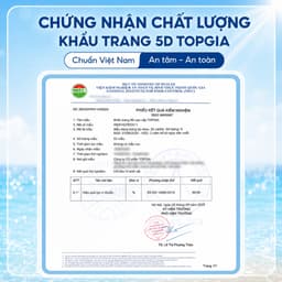 [CHỐNG BỤI MỊN-SIÊU THOÁNG KHÍ] Khẩu trang 5D cải tiến TopGia an toàn, thoáng khí, ngăn bụi mịn 2