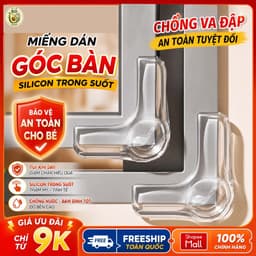 Miếng Dán Bọc Góc Bàn Cạnh Cửa Silicon Trong Suốt Chống Va Đập Nẹp Bảo Vệ An Toàn Cho Bé Cạnh Cửa Cửa Sổ 1