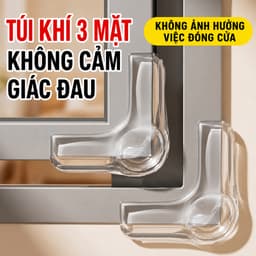 Miếng Dán Bọc Góc Bàn Cạnh Cửa Silicon Trong Suốt Chống Va Đập Nẹp Bảo Vệ An Toàn Cho Bé Cạnh Cửa Cửa Sổ 2