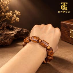 Vòng dây xâu - dây xâu vòng màu nâu  | Tú Vòng Gỗ 7