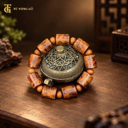 Vòng dây xâu - dây xâu vòng màu nâu  | Tú Vòng Gỗ 5