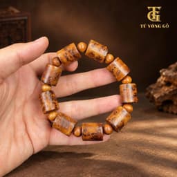 Vòng dây xâu - dây xâu vòng màu nâu  | Tú Vòng Gỗ 9