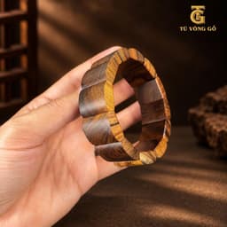 Vòng dây xâu - dây xâu vòng màu nâu | Tú Vòng Gỗ 4