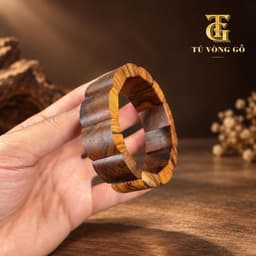 Vòng dây xâu - dây xâu vòng màu nâu | Tú Vòng Gỗ 5