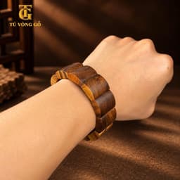 Vòng dây xâu - dây xâu vòng màu nâu | Tú Vòng Gỗ 6