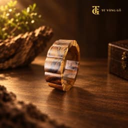 Vòng dây xâu - dây xâu vòng màu nâu | Tú Vòng Gỗ 8