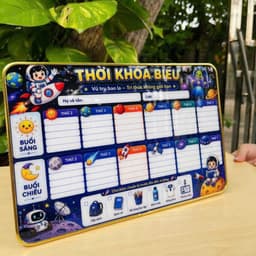 Bảng Thời Khóa Biểu Để Bàn 20x30cm - Bảng Lịch Học Cho Học Sinh, Trang Trí Bàn Học 5