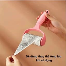 Cây Lăn Bụi 10cm Làm Sạch Quần Áo Ga Giường Sofa Kèm 6 Lõi Thay Thế - Dụng Cụ Lăn Lông Chó Mèo 7