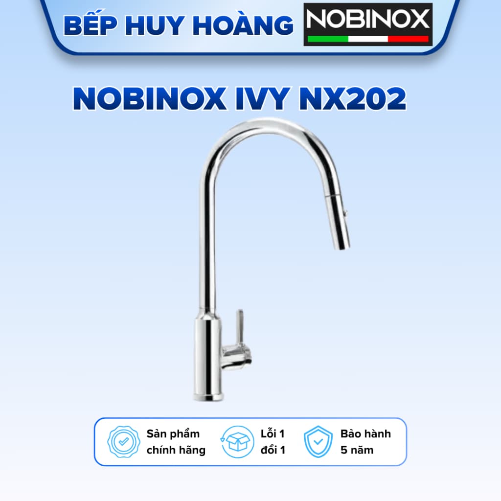 VÒI RỬA BÁT DÂY RÚT NOBINOX IVY NX202 | HÀNG CAO CẤP