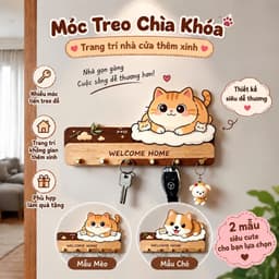 🐱 MÓC TREO CHÌA KHÓA HÌNH THÚ CƯNG – XINH XẮN, TIỆN DỤNG 🏡✨ A2TI6 1