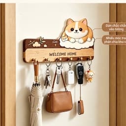 🐱 MÓC TREO CHÌA KHÓA HÌNH THÚ CƯNG – XINH XẮN, TIỆN DỤNG 🏡✨ A2TI6 2