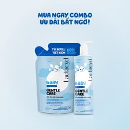 Bộ Túi Refill Lactacyd Baby Gentle Care 400ml + DDVS phụ nữ Lactacyd Soft & Silky 250ml 8