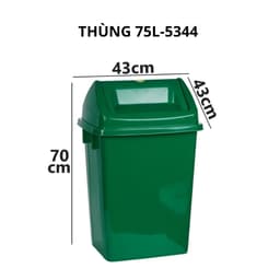 Thùng Rác Nắp Lật Việt Nhật 5343/44, Sọt Rác To Để Phòng Ngủ Bàn Làm Việc Nhà Vệ Sinh - TADAHOME 7