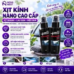 Bình Xịt Phủ Nano Kính LIBITU 801E – Chống Bám Nước, Làm Sạch Màng Dầu, Chăm Sóc Kính Ô Tô, nlst1 1