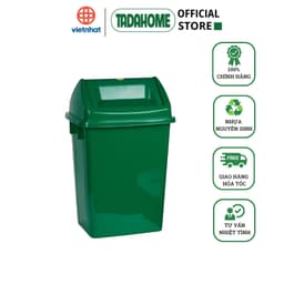 Thùng Rác Nắp Lật Việt Nhật 5343/44, Sọt Rác To Để Phòng Ngủ Bàn Làm Việc Nhà Vệ Sinh - TADAHOME 1