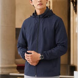 Áo Khoác Gió Nam DGC 2 Lớp Siêu Nhẹ – Thoáng Khí, Chống Khói Bụi Cho Ngày Giao Mùa WAJKBC27M-S 5