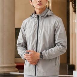 Áo Khoác Gió Nam DGC 2 Lớp Siêu Nhẹ – Thoáng Khí, Chống Khói Bụi Cho Ngày Giao Mùa WAJKBC27M-S 6