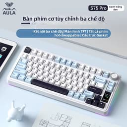 Bàn phím cơ không dây AULA S75 Pro (S75Pro) - 3 Mode Kết Nối, Màn Hình TFT, Núm Xoay, Hỗ Trợ Hotswap - Bảo Hành 3 tháng 5