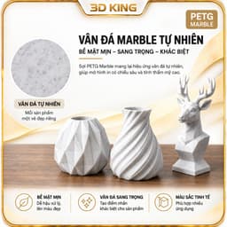NHỰA IN 3D PETG GIẢ ĐÁ MARBLE KHÔNG LÕI KAABER 1KG 5