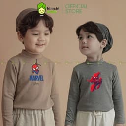 [10-29KG] Áo giữ nhiệt bé trai cao cấp KIMCHIBABY cổ cao 3p DÀY MỊN SIÊU ẤM dài tay cho bé mặc thu đông ACL601 7