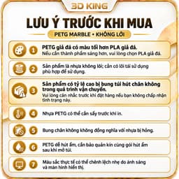 NHỰA IN 3D PETG GIẢ ĐÁ MARBLE KHÔNG LÕI KAABER 1KG 2