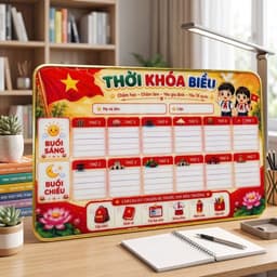Bảng Thời Khóa Biểu Tráng Gương Để Bàn Kích Thước 20x30cm, Bền Đẹp, Chống Nước, Dễ Lau Chùi 5