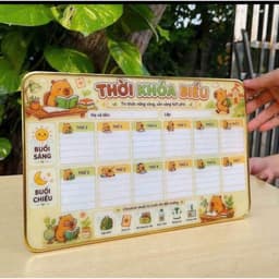 Bảng Thời Khóa Biểu Tráng Gương Để Bàn Kích Thước 20x30cm, Bền Đẹp, Chống Nước, Dễ Lau Chùi 3