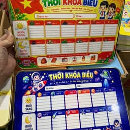 Bảng Thời Khóa Biểu Tráng Gương Để Bàn Kích Thước 20x30cm, Bền Đẹp, Chống Nước, Dễ Lau Chùi 6