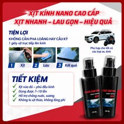 Bình Xịt Phủ Nano Kính LIBITU 801E – Chống Bám Nước, Làm Sạch Màng Dầu, Chăm Sóc Kính Ô Tô, nlst1 5